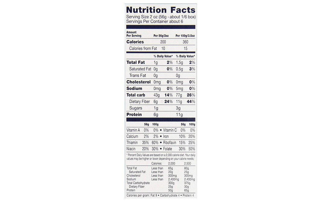 Barilla White Fibre Rotini   Box  340 grams